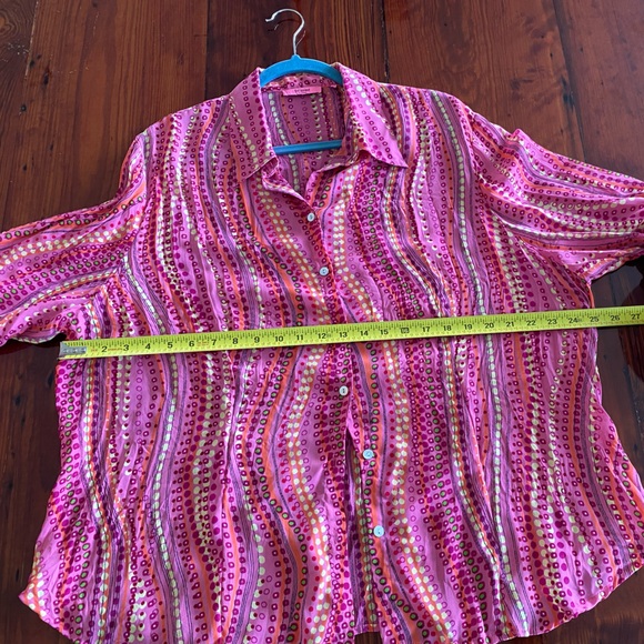 Bellissimo womens 3/4 length sleeve button down 2X - Picture 5 of 6